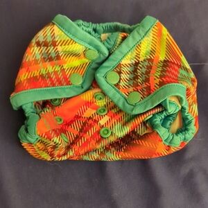 Plaid Rumparooz Newborn Diaper Cover
